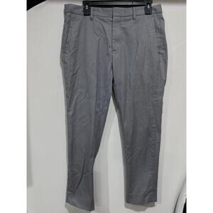 Bonobos Dress Pants Men 32x30 (32x27) Gray Blue Chinos Slim Fit Hemmed Monday